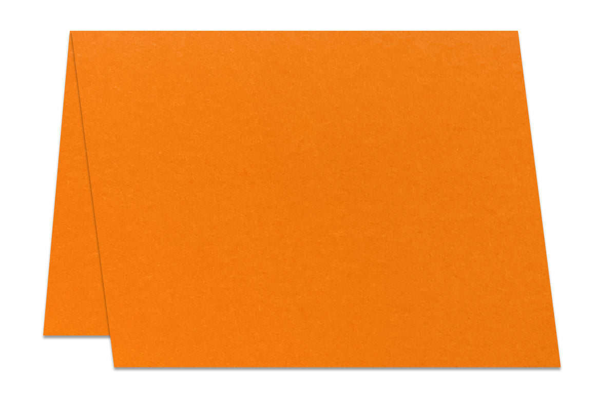 Orange A7 Folded Cards For DIY Greeting Cards