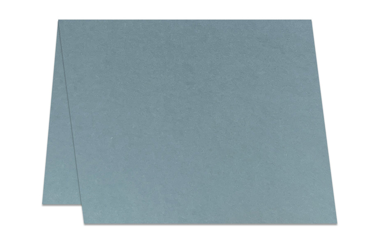 Blue Gray A2 Folded Cards For DIY Greeting Cards