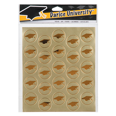 Gold Foil Seals for Graduation Announcements