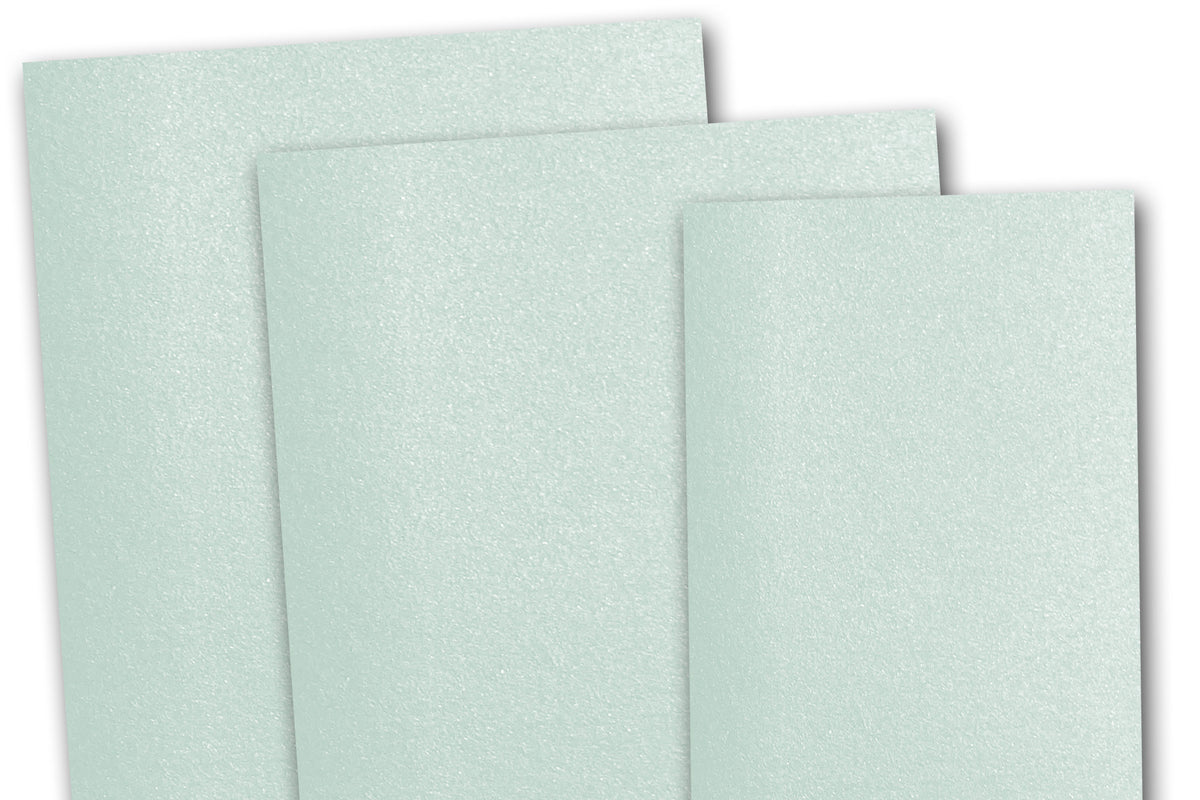 Blank metallic Pale Blue A2 cards - A2 Flat Discount Card Stock