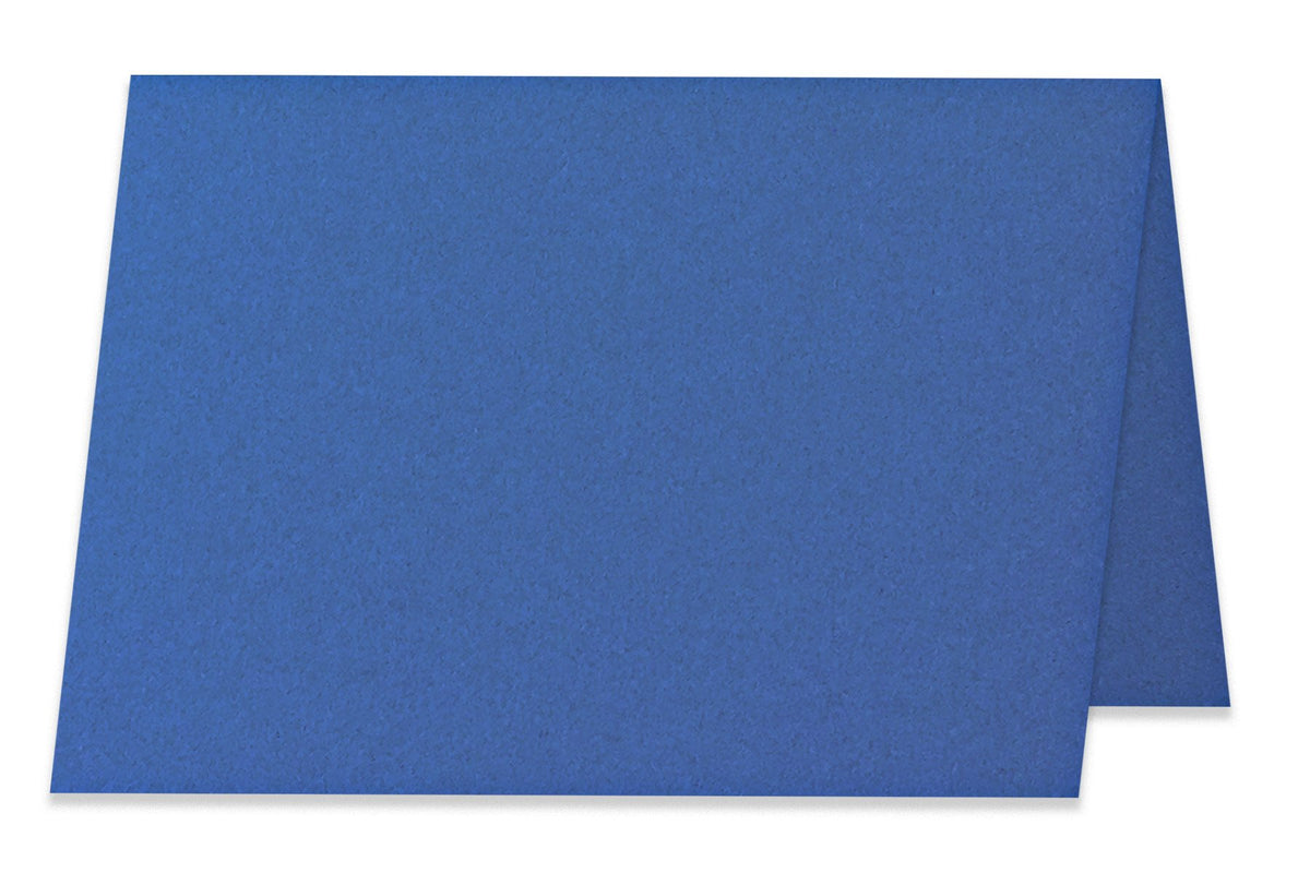 Blank A6 Folded Blue Discount Card Stock 