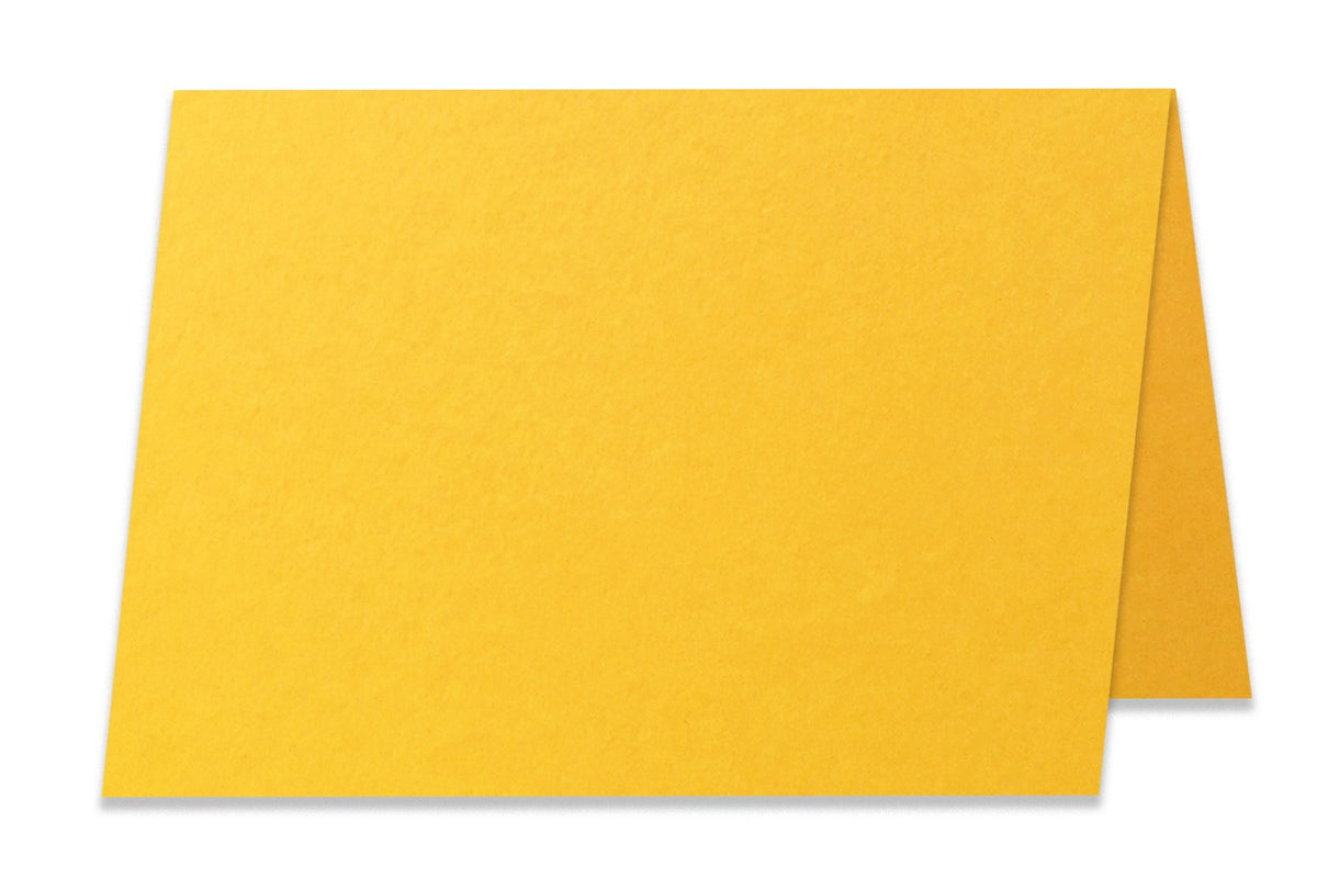Blank 4x6 Folded Gold Discount Card Stock 