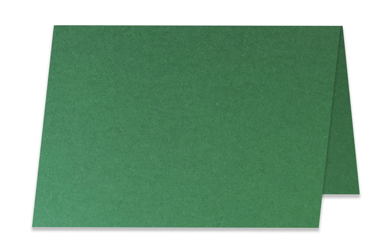 Blank A6 Folded Green Discount Card Stock 