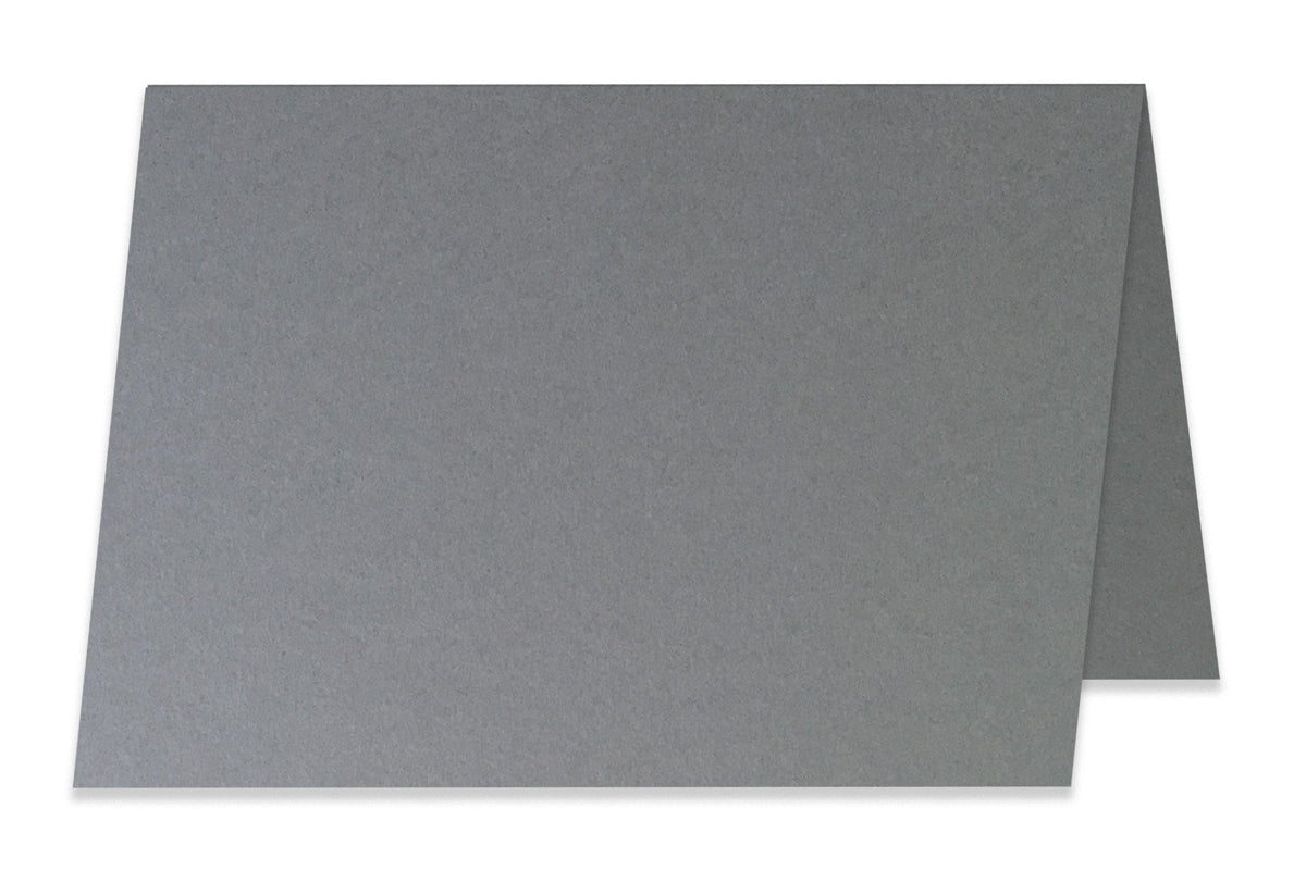 Blank A6 Folded Gray Discount Card Stock 
