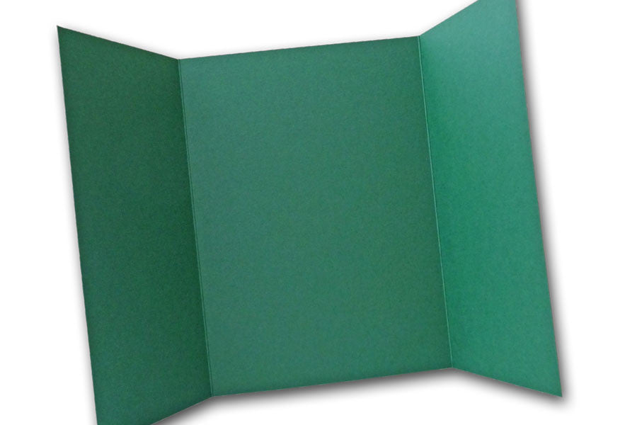 Green 5x7 Discount Card Stock DIY Gatefold Invitations