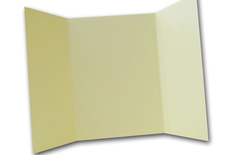 Light Yellow 5x7 Discount Card Stock DIY Gatefold Invitations