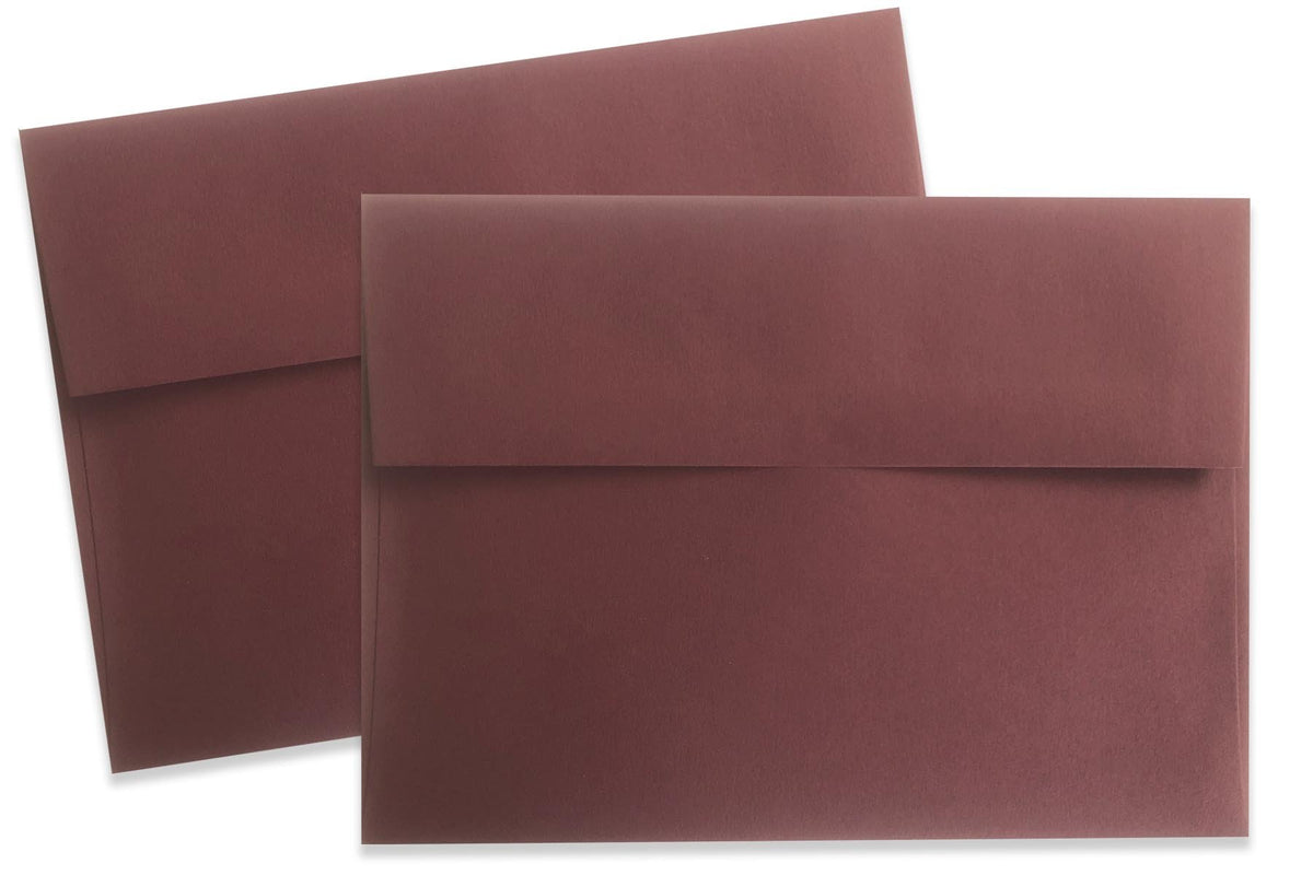 Basic Burgundy RSVP and Note Card Discount Envelopes for 5x7 DIY Cards and Invitations
