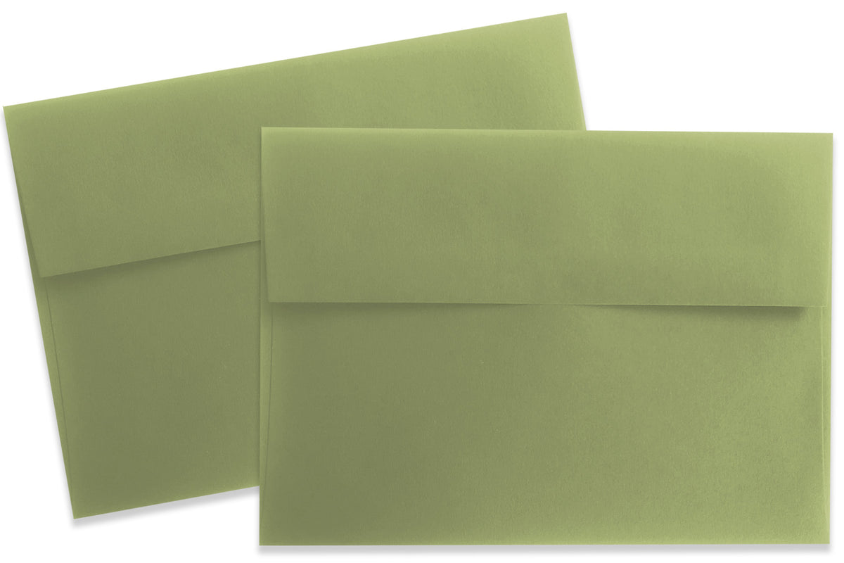 Basic Olive A2 Note Card Discount Envelopes