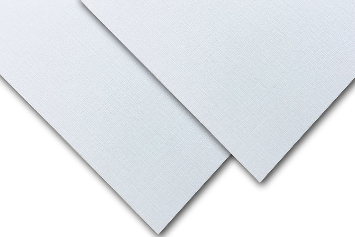 Solar White Linen Card Stock