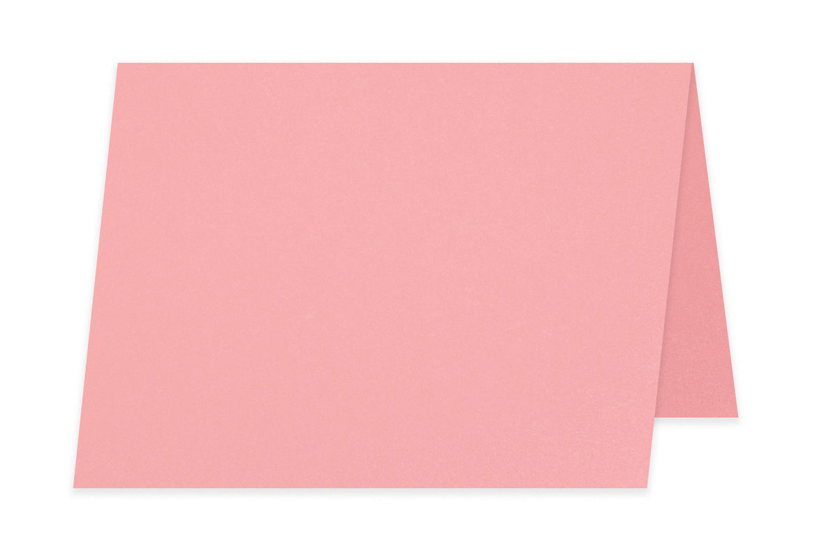 Blank A6 Folded Discount Card Stock - Pink
