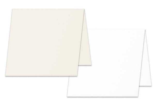 Blank Shimmery 3x3 folded cardstock for gift tags and mini cards -  CutCardStock