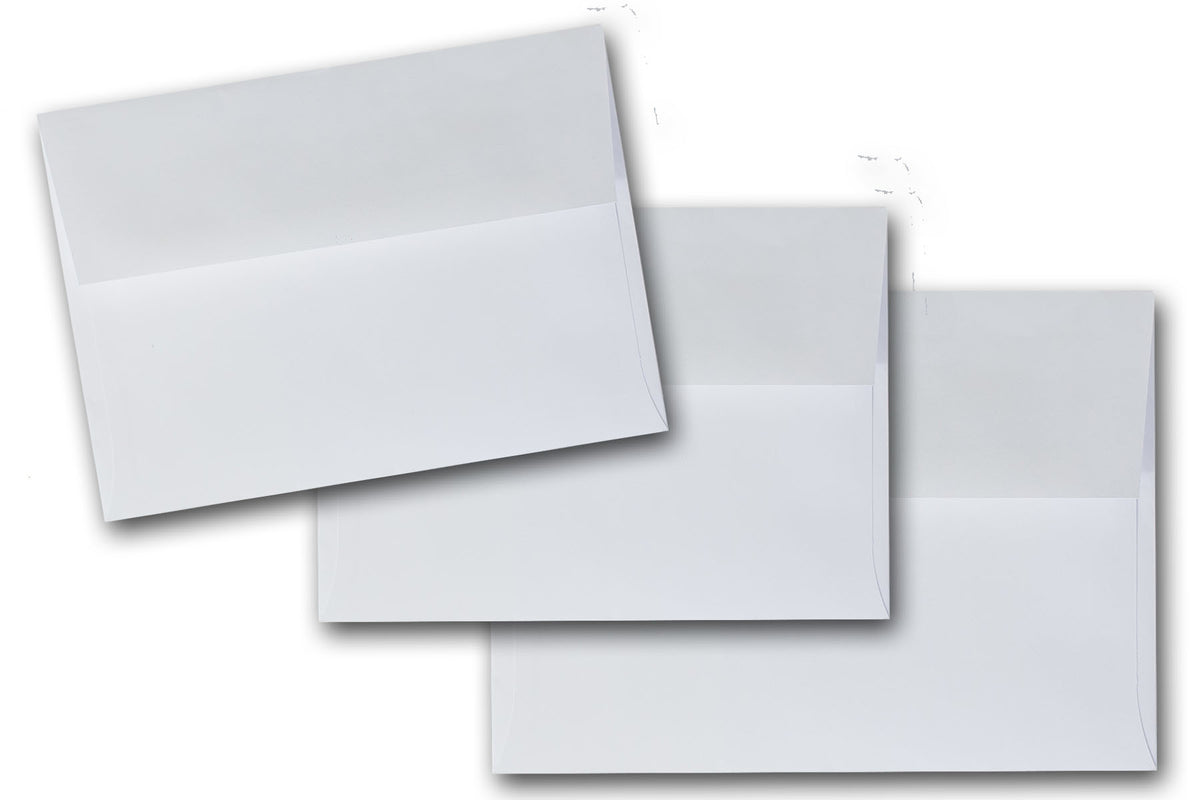 White A2 note card envelopes