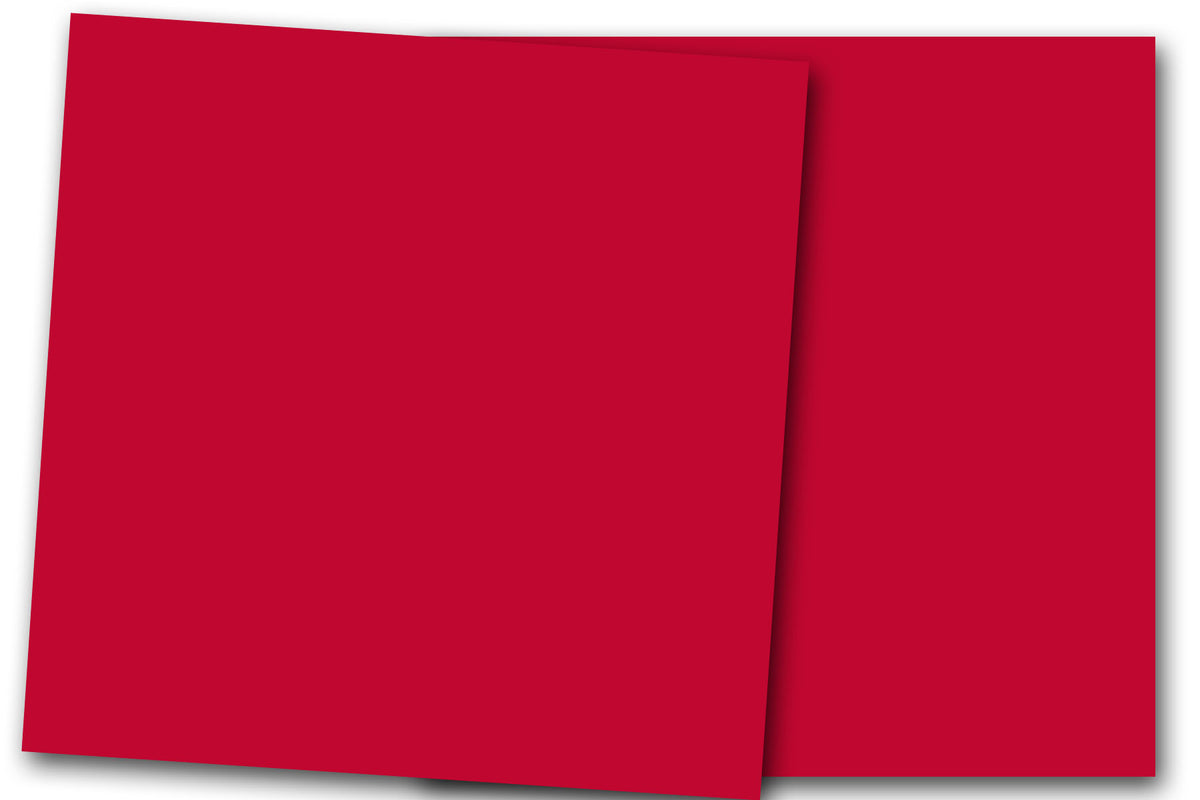 Red 12x12 Discount Card Stock