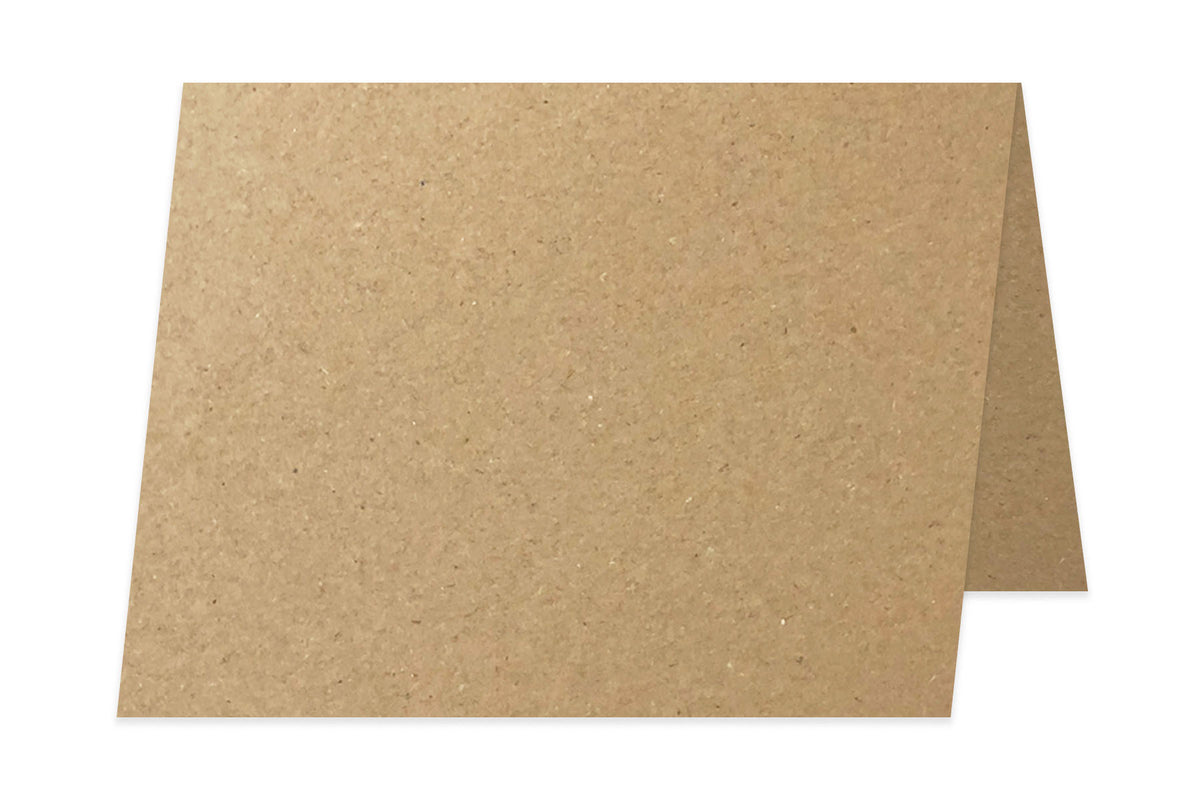 Recycled Kraft 80 lb 5x7 Folded Discount Card Stock for DIY A7 Cards