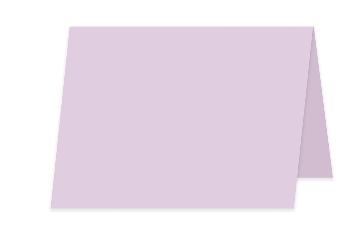 Blank A6 Folded Discount Card Stock - Lilac