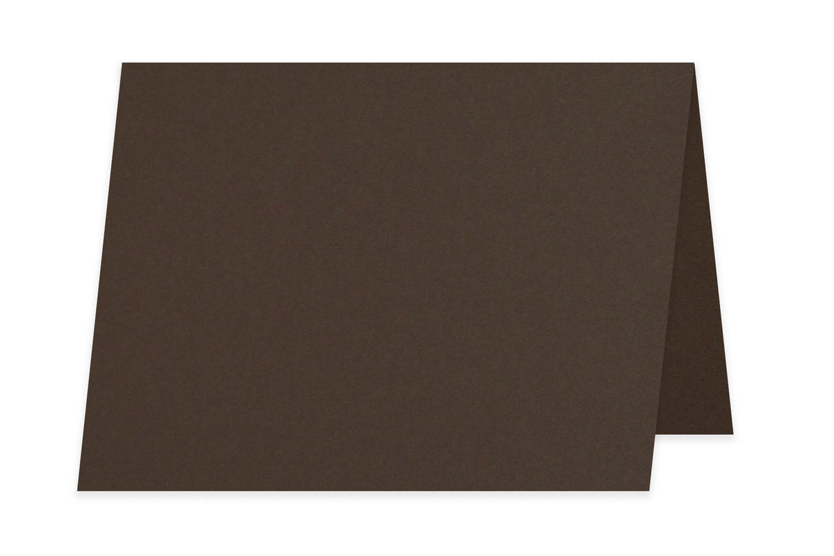 Blank A1 Folded Discount Card Stock - Brown