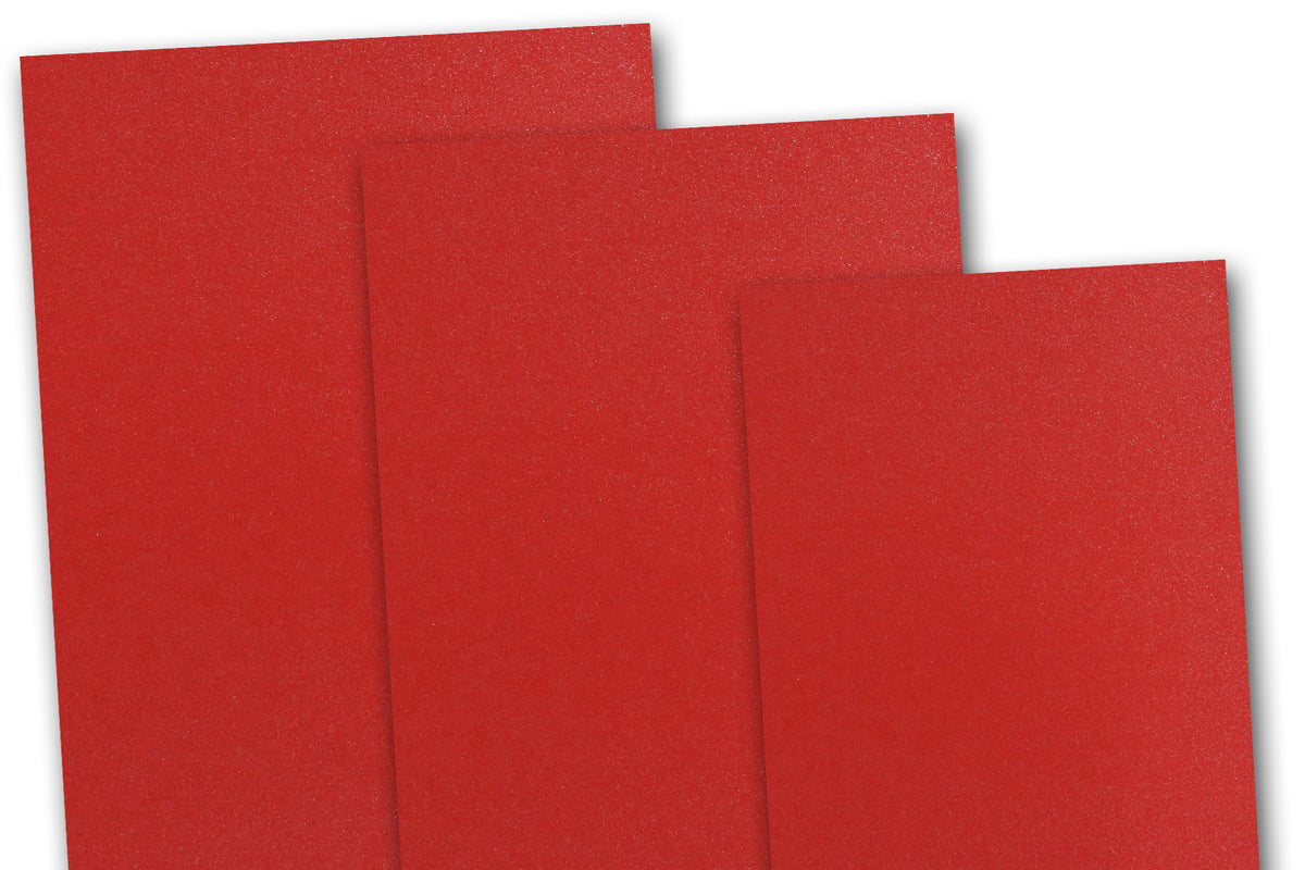 Metallic Red 5.5 inch square Discount Card Stock