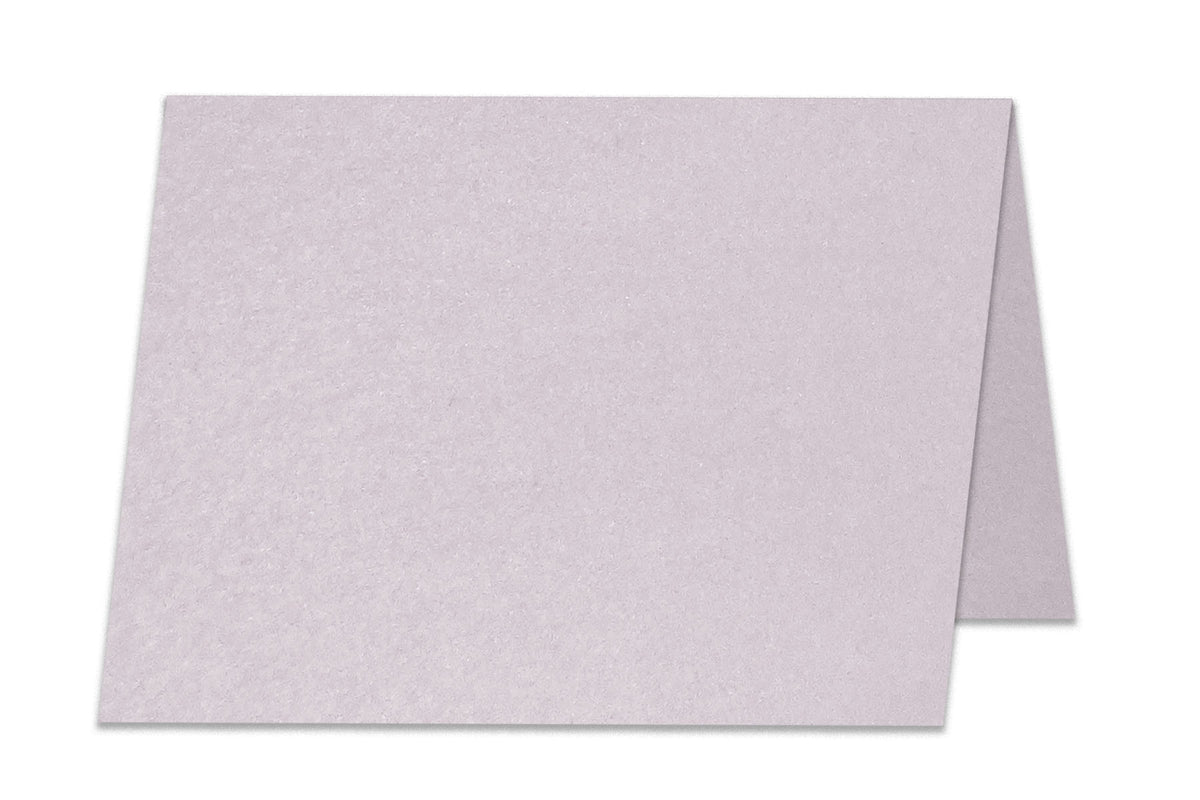 Blank Metallic Lavender A7 Folded Discount Card Stock
