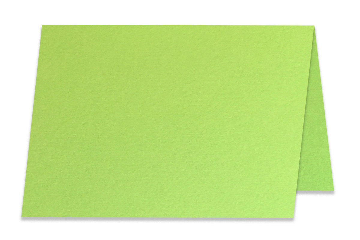 Blank A1 Folded Lime Discount Card Stock 