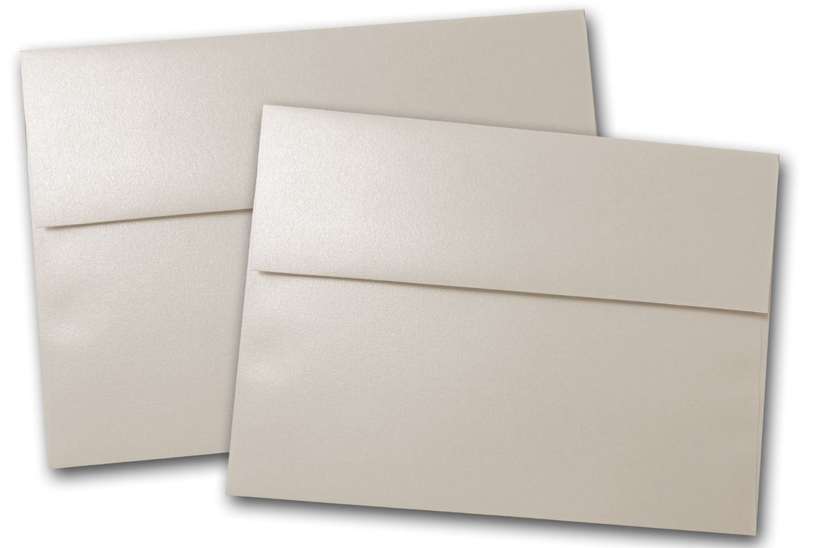 Shimmery Curious Metallic Ivory RSVP A1  Envelopes 