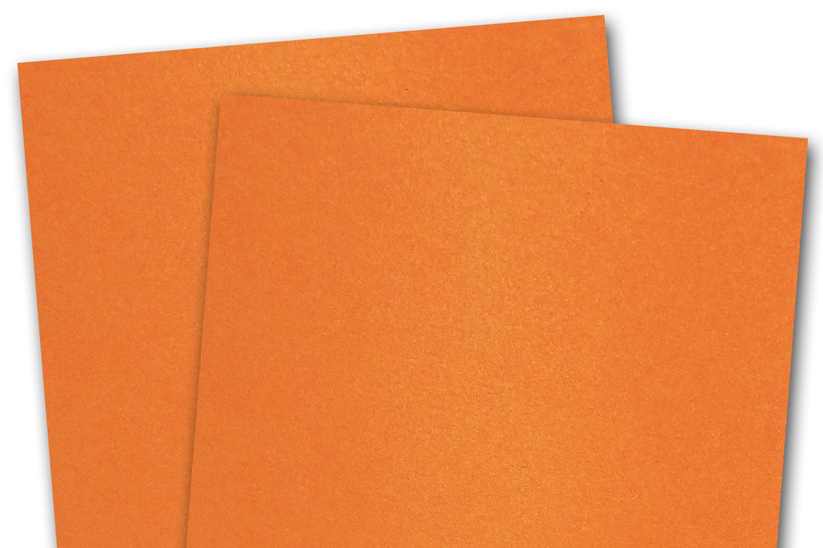 Shimmery MetallicOrange Paper for Card Making, Printing and Paper flowers