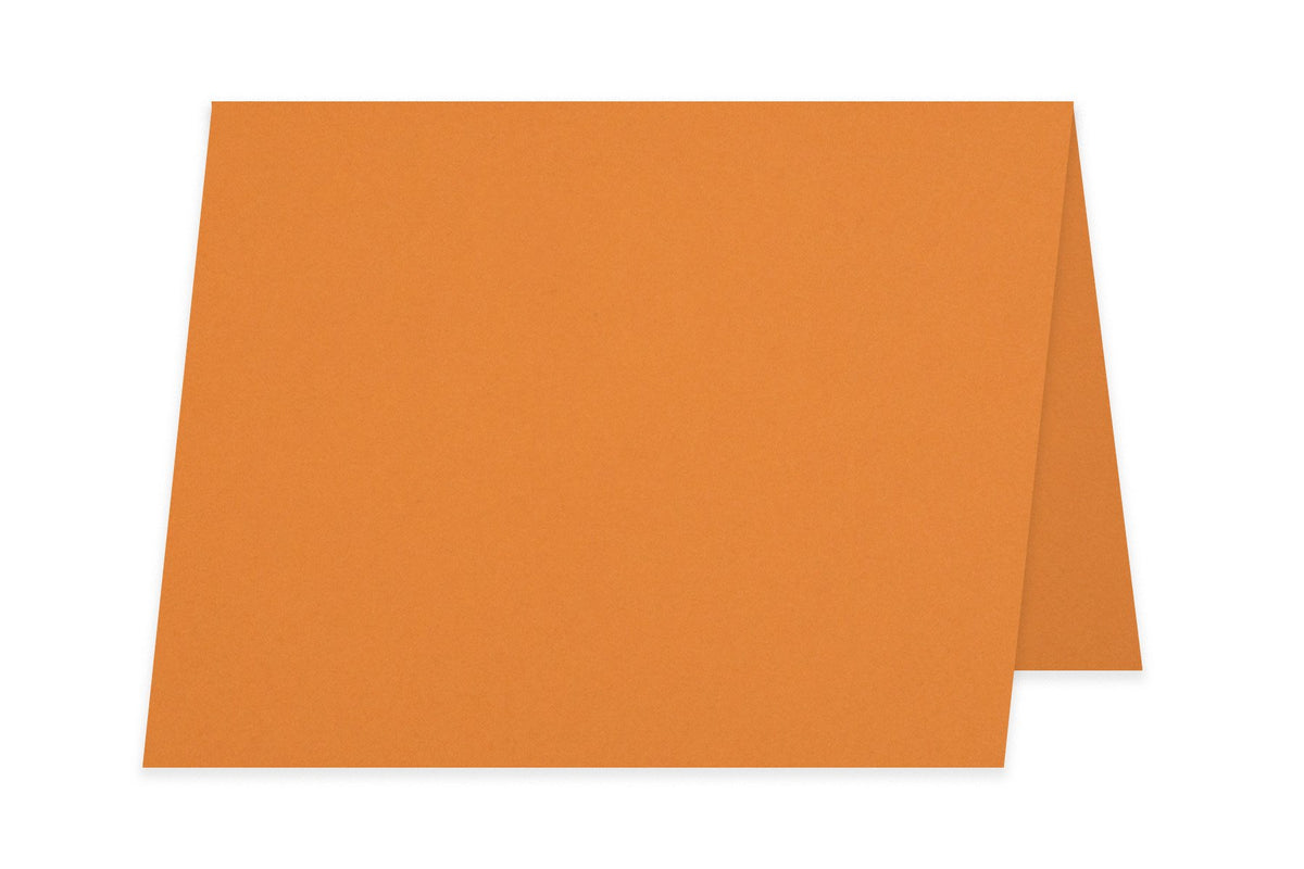 Blank 4x6 Folded Discount Card Stock - Orange