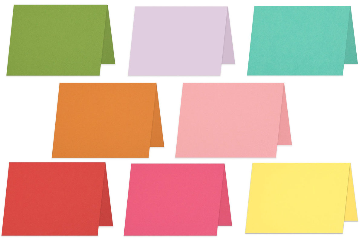 Bright Colors A1 Folded Discount Card Stock - Blank A1 note cards