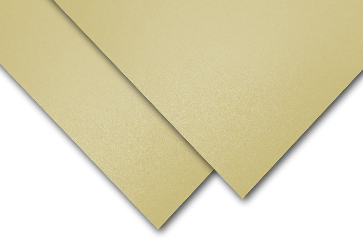 Gold Linen Pearl Card Stock