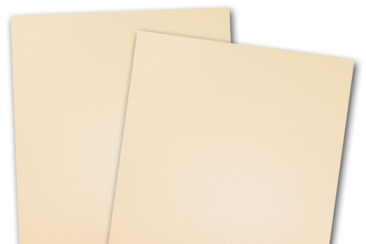 Shimmery Metallic Ivory Paper for Card Making, Printing and Paper flowers