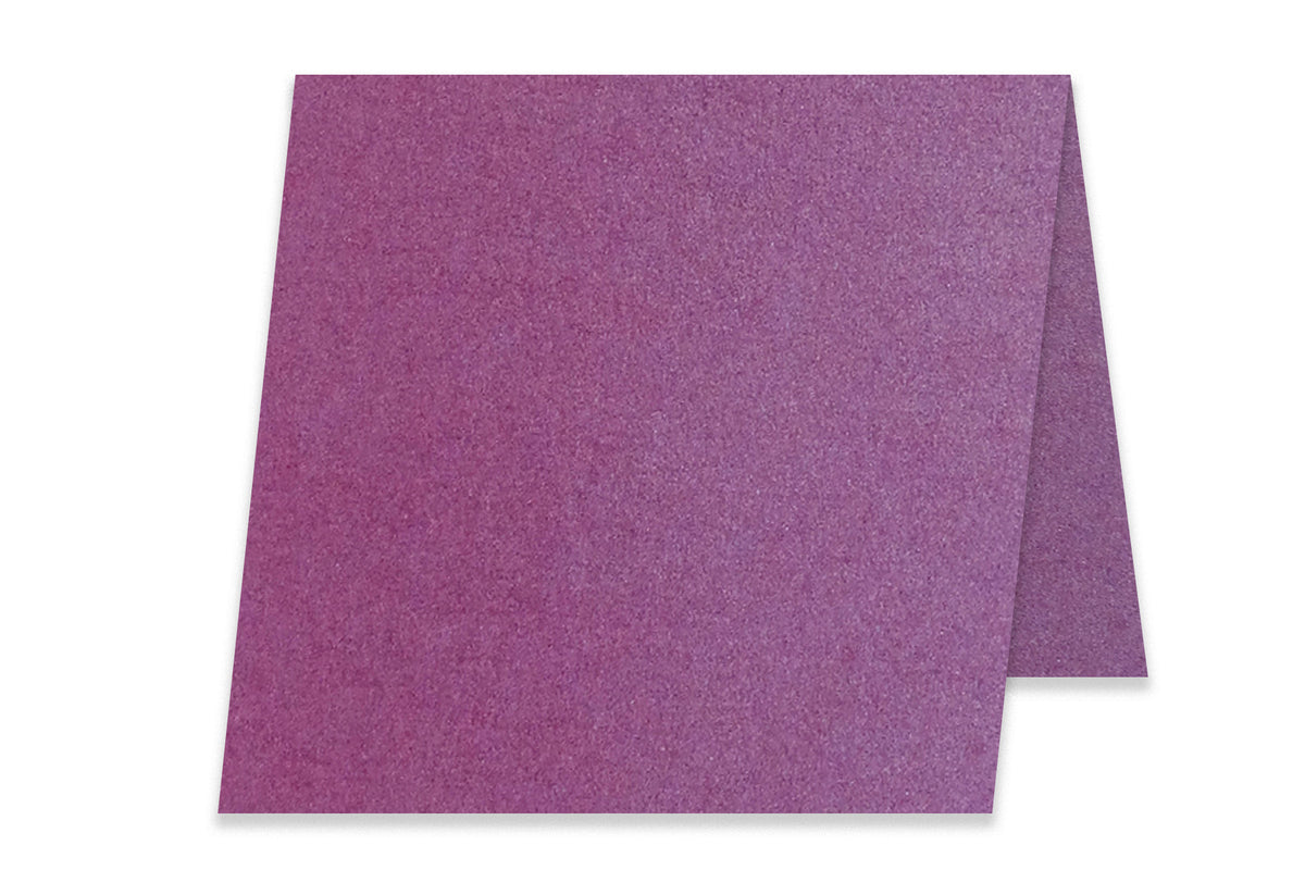 Stardream Metallic Punch Purple 5x5 Blank Folded mini cards