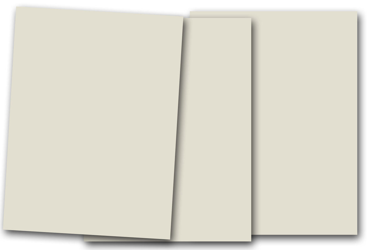 DCS Discount 8.5x11 Card Stock: Smooth Putty Off-White - 20 Sheets