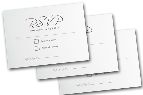 Let CutCardStock print the RSVP Cards for your DIY Invitations