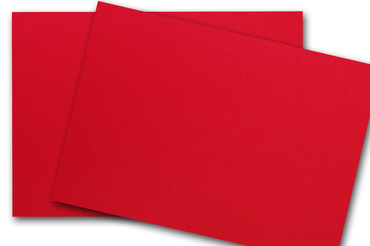 red heavyweight card stock