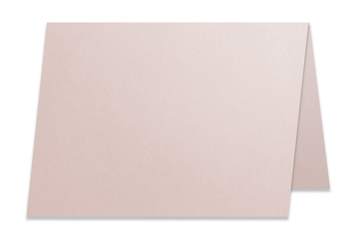 Blank A2 Folded Blush Pink Discount Card Stock 