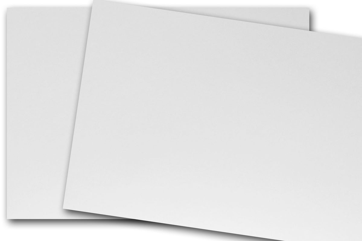 Blank White A2 flat cards