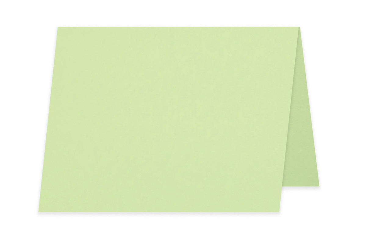 Blank A2 Folded Discount Card Stock - Mint Green