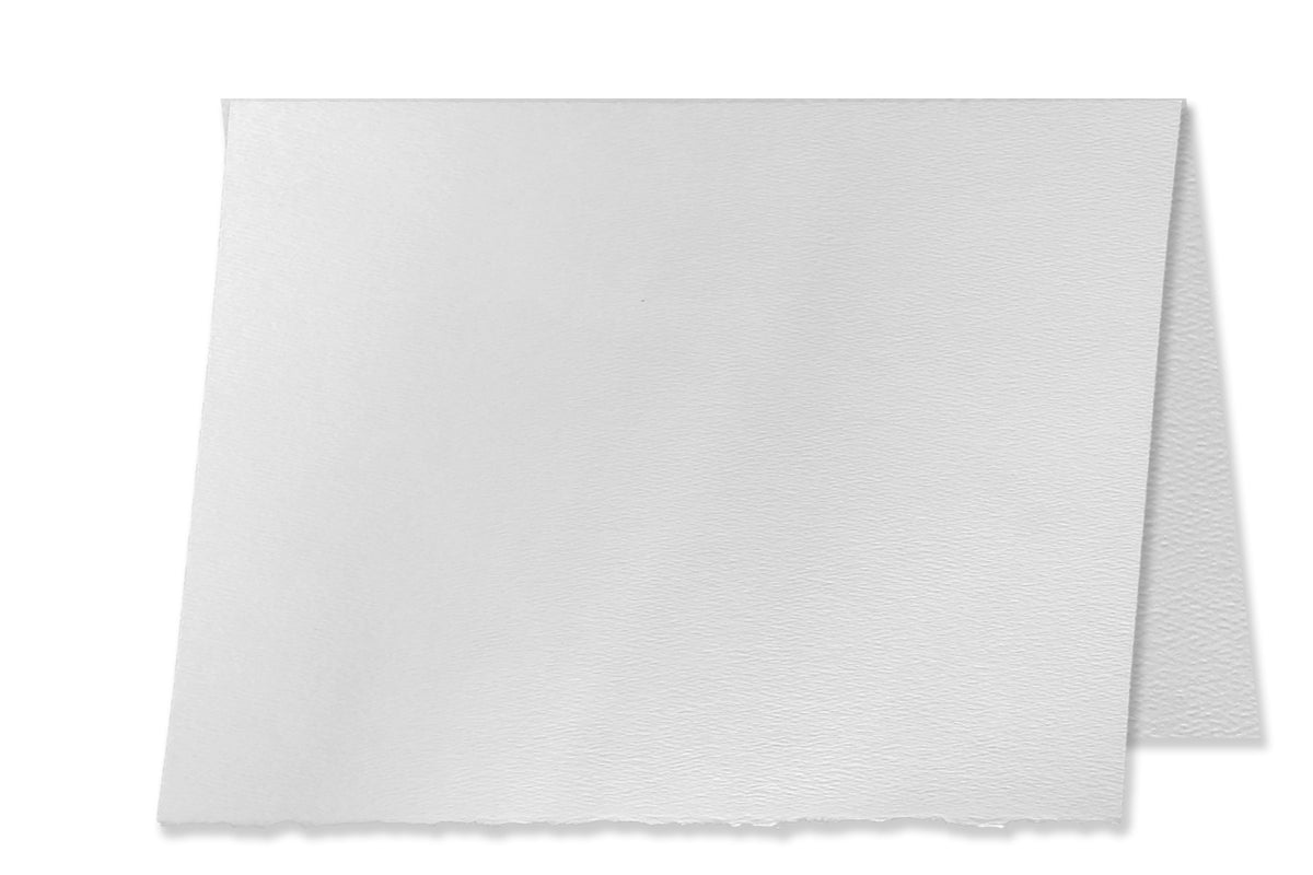 Bright White Deckle 5x7 Folded Cards
