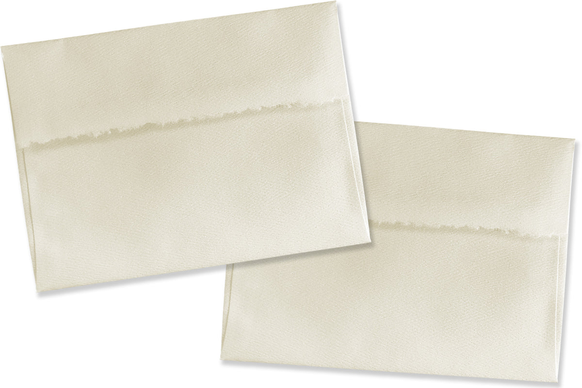 Soft White Deckled A2 Envelopes