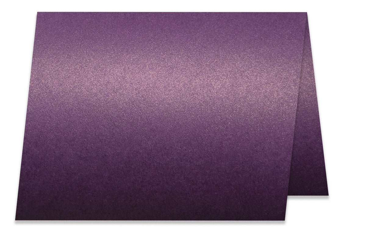 Curious Metallic Purple Discount Card Stock Place Cards