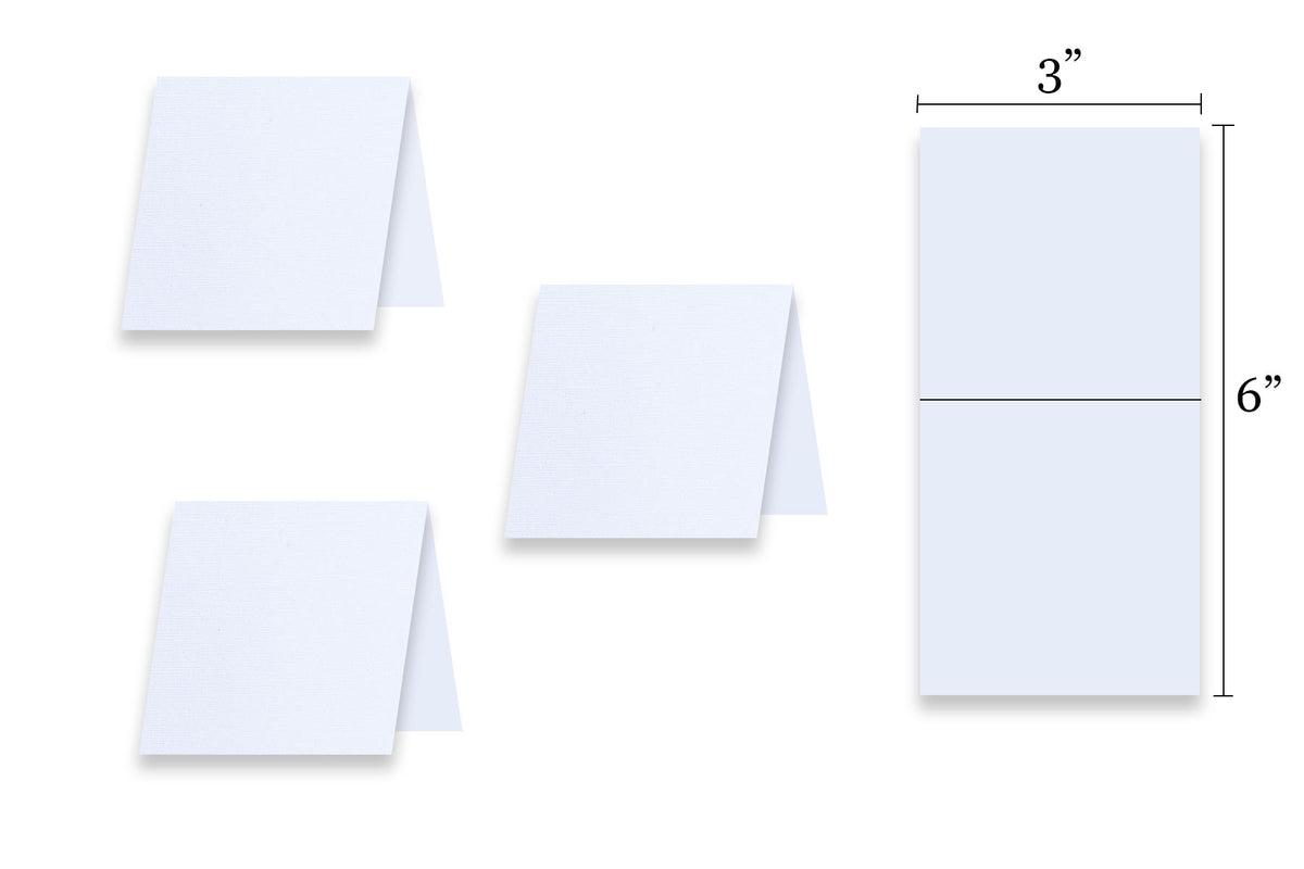 DCS Blank Discount 3x3 Folded Textured Mini Note Cards - 50 pack