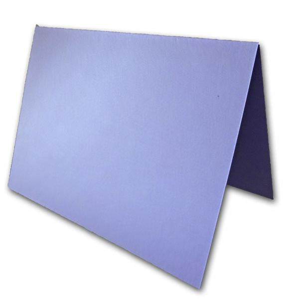 Blank Metallic  A6 Folded Discount Card Stock - lavender
