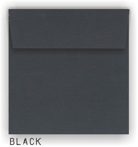 BLACK 5.5 inch square envelopes 50 pack - Buy Cardstock
