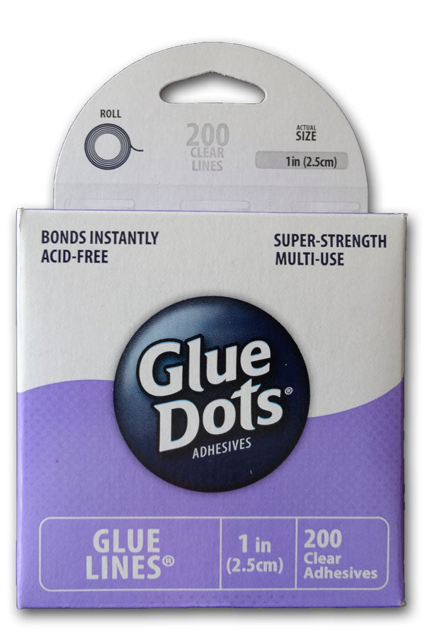 Glue Dots Adhesive Lines Roll, Clear, 1 - 200 count