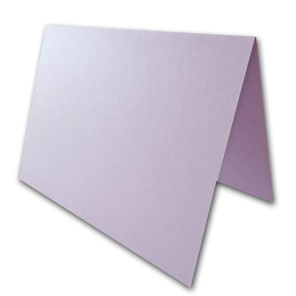 Blank Metallic  A6 Folded Discount Card Stock -lavender