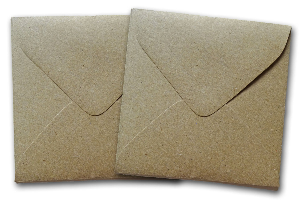 mini square kraft envelopes
