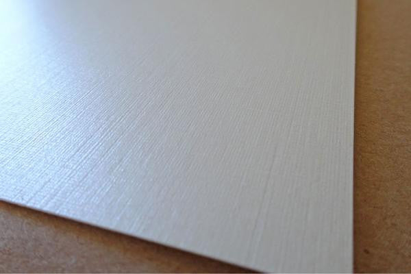 White Pearl Card Stock - 8 1/2 x 11 Classic Linen 84lb Cover - LCI