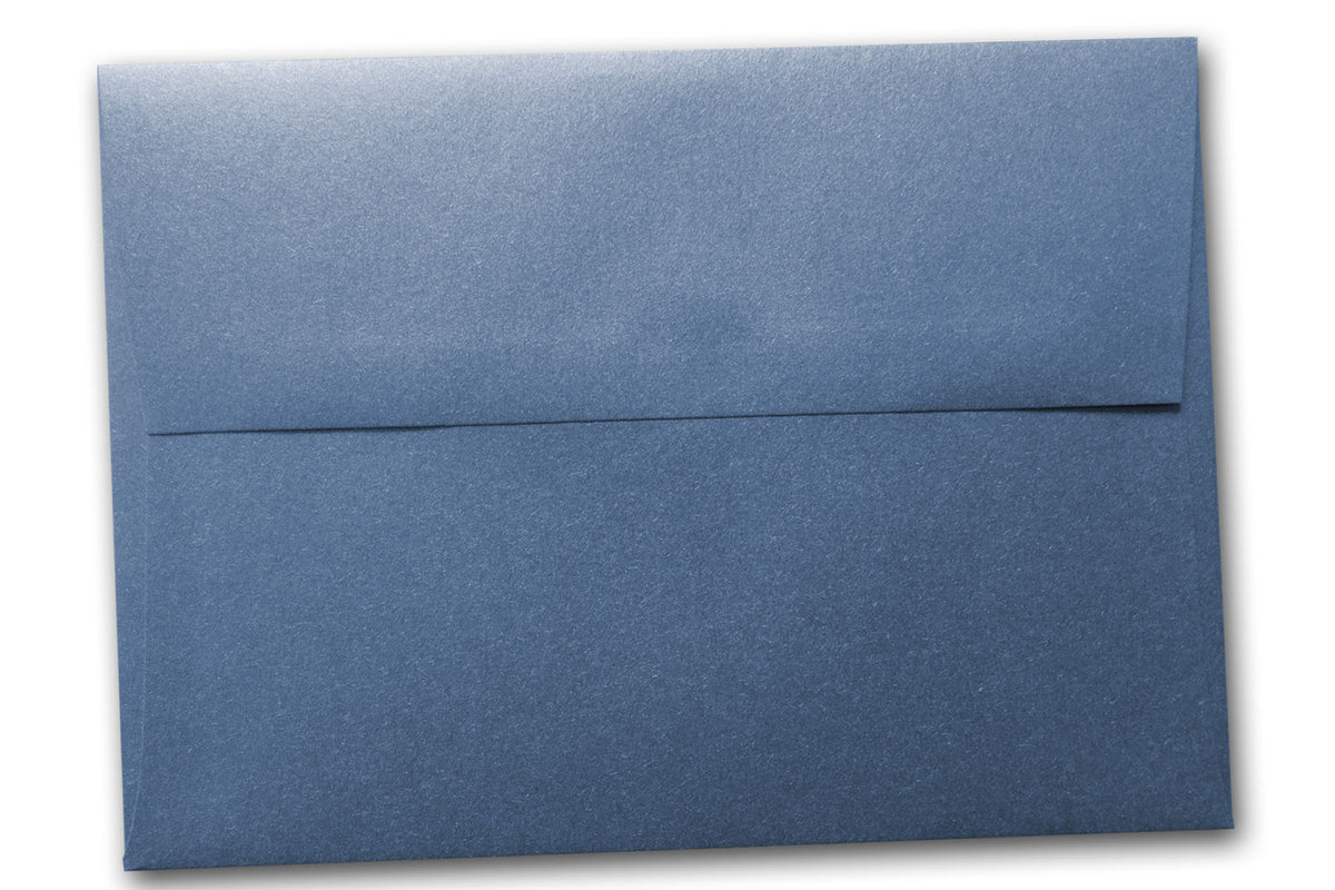 Shimmery Metallic Sapphire Blue 5x7 Discount Envelopes