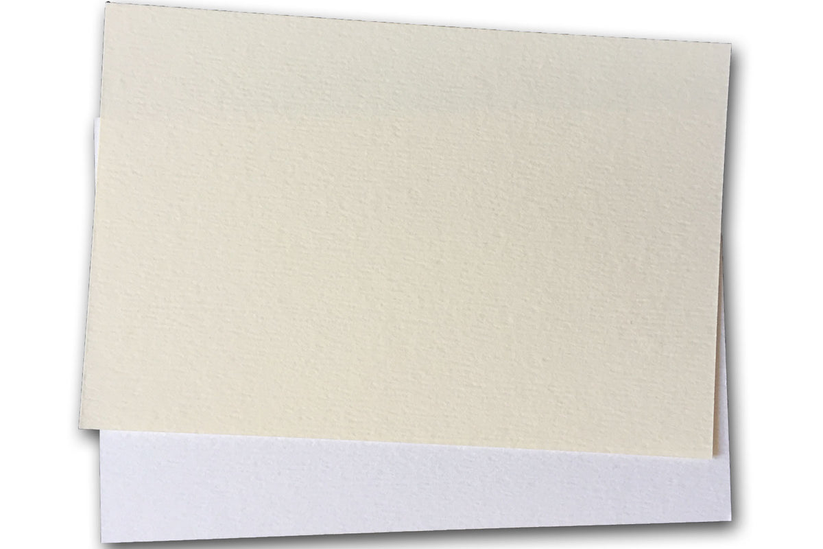 Teton Felt Warm White 4x6 Discount Card Stock - NO Deckle edge - 25 pack - Overstock