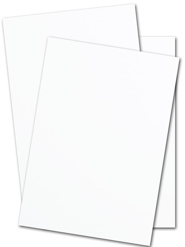 Basic WHITE Card Stock Paper - 12x18 - 100lb Cover (270gsm) - 100 PK