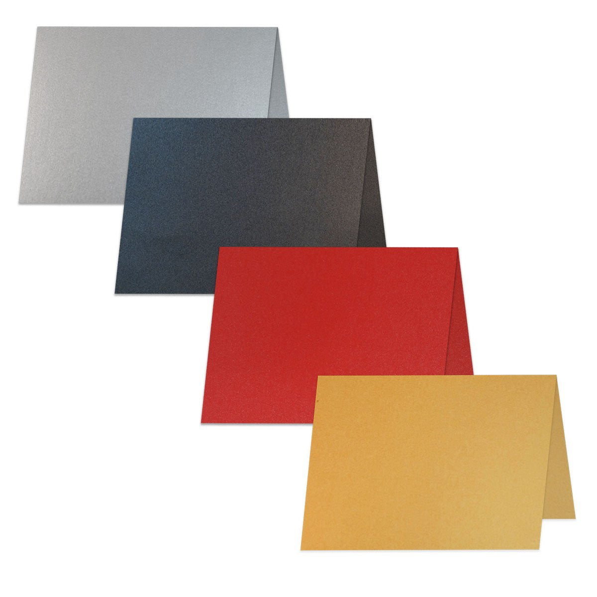 blank Metallic Invitations and Discount Card Stock 